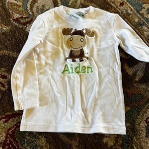 White Moose Long Sleeve Kids Tee